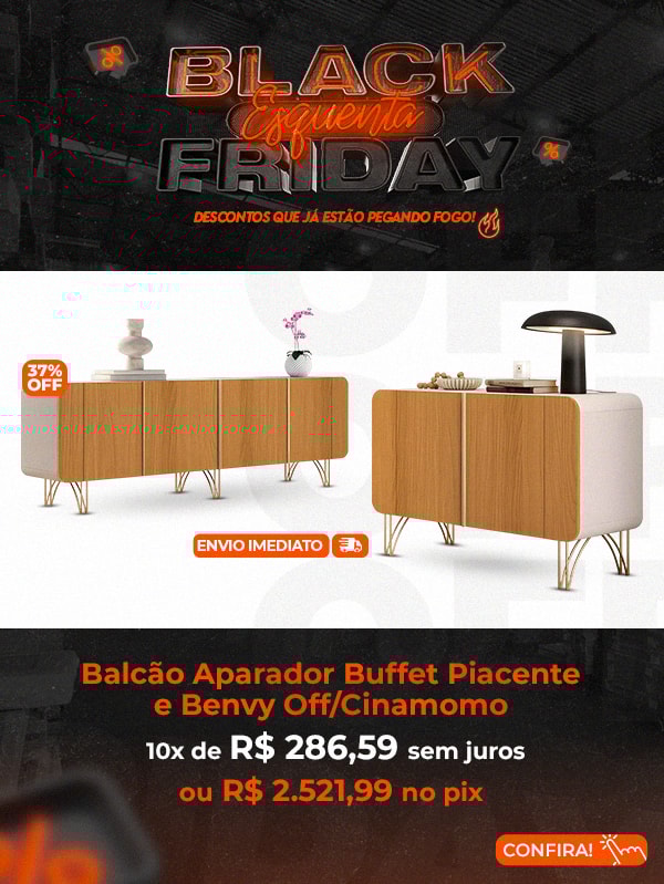 Balcão Aparador Buffet Piacente e Benvy - Mpozenato