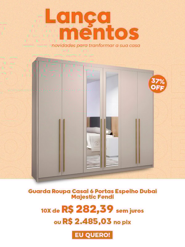 Guarda Roupa 6 Portas Dubai 