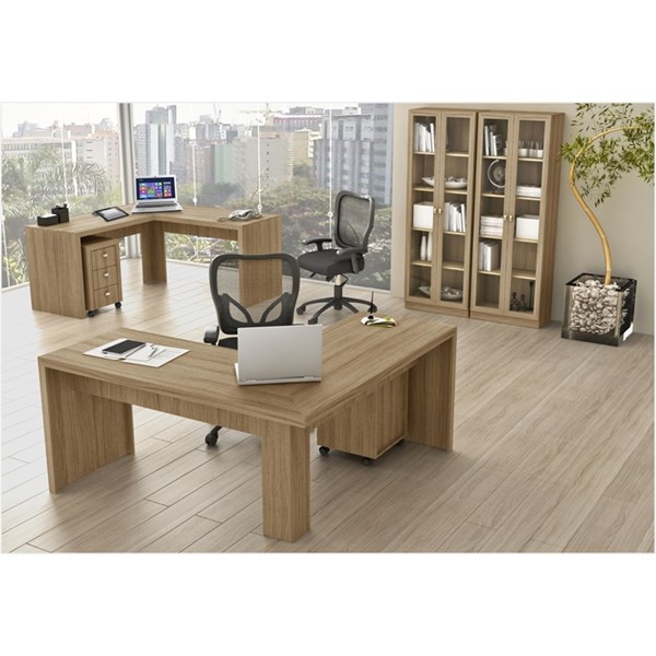 Ambiente para Home Office 06 Peças Amendoa – Tecno Mobili - MPozenato