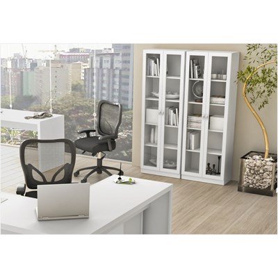Ambiente para Home Office 06 Peças Branco – Tecno Mobili