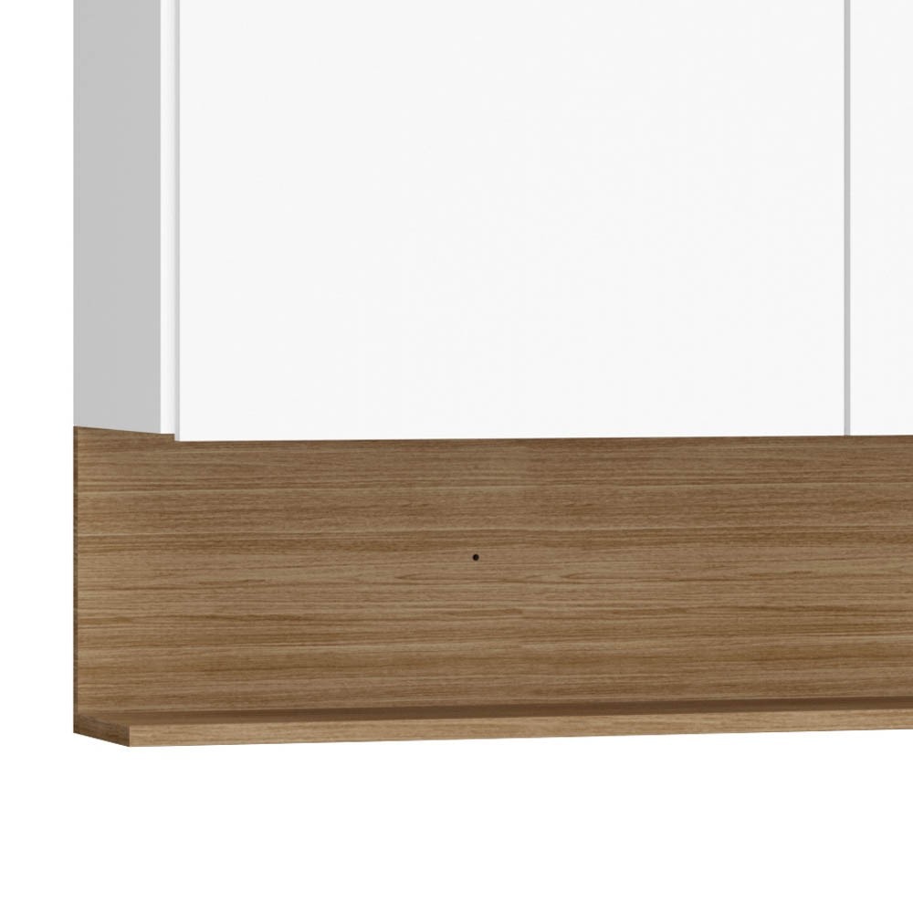 Armário Aéreo 150cm 3 Portas Lina Z06 Supremo/Freijó - Mpozenato