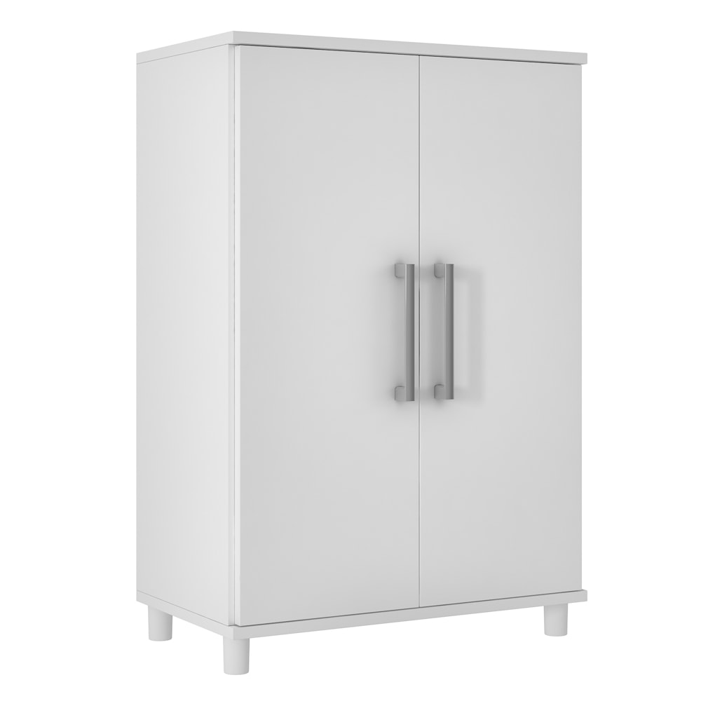 Balcão Multiuso para Cozinha 2 Portas BMU 105 Branco - BRV Móveis