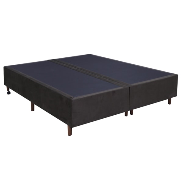 Base Box Casal Egam Suede 138cm - Casal - EGAM BOX - Karina Casa e Conforto