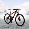 Bicicleta Aro 29 Quadro 15 Alumínio 24v Freio a Disco Mecânico SX Comp Preto/Vermelho - Dropp