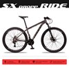 Bicicleta Aro 29 Quadro 17 Alumínio 21v Freio a Disco Mecânico SX Ride Grafite/Preto - Dropp