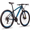 Bicicleta Aro 29 Quadro 21 Alumínio 21v Shimano Freio Disco Mecânico Vega Preto/Azul - Spaceline