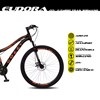 Bicicleta Euphora Aro 29 Alumínio 21v Câmbio Tras. Shimano Freio Mecânico Preto/Laranja - Colli Bike