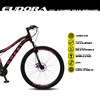 Bicicleta Euphora Aro 29 Alumínio 21v Câmbio Tras. Shimano Freio Mecânico Preto/Rosa - Colli Bike