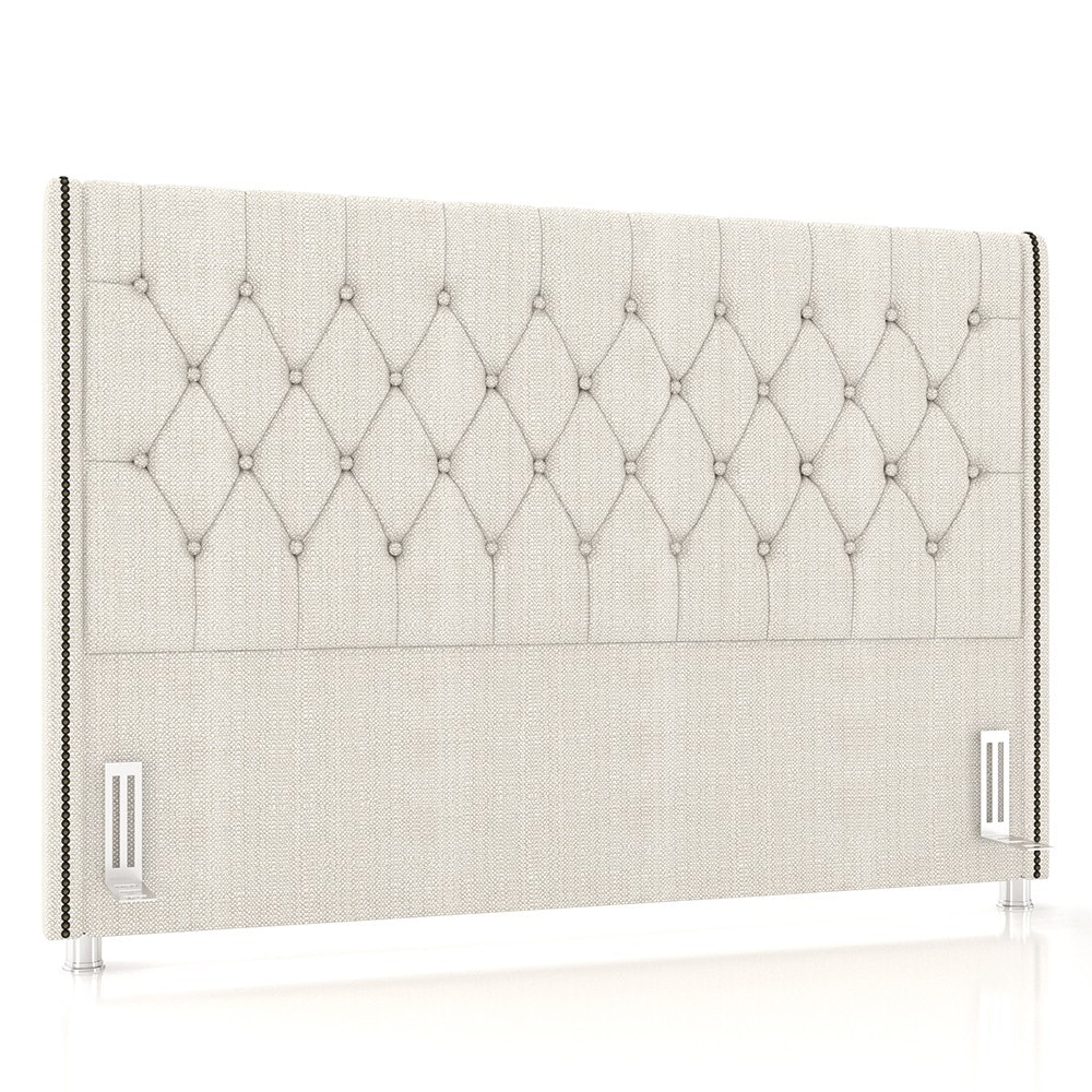 Cabeceira Cama Box Casal 140cm Florenza Z37 Linho Creme