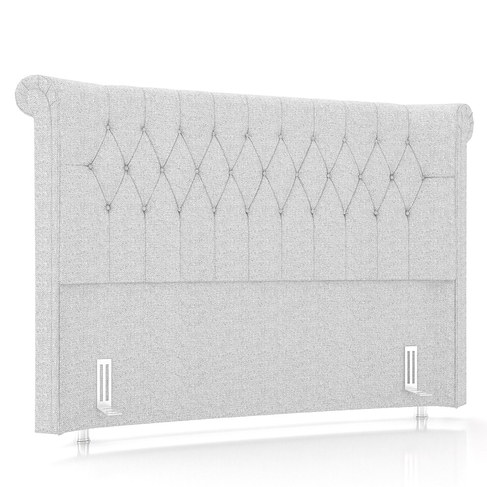 Cama Queen 160cm Com Cabeceira Many Z37 Linho Cinza - Mpozenato