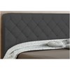 Cabeceira Paris para Cama Casal Box 160 cm Cinza Suede Amassado - JS Móveis