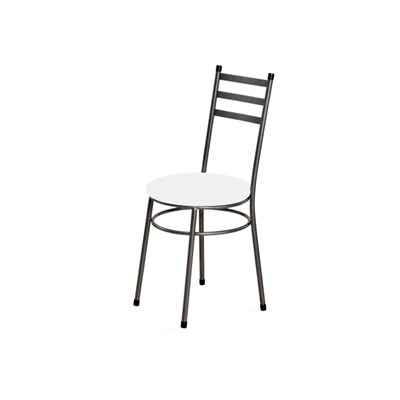 Cadeira Baixa 0.135 Redonda Craqueado/Branco - Marcheli