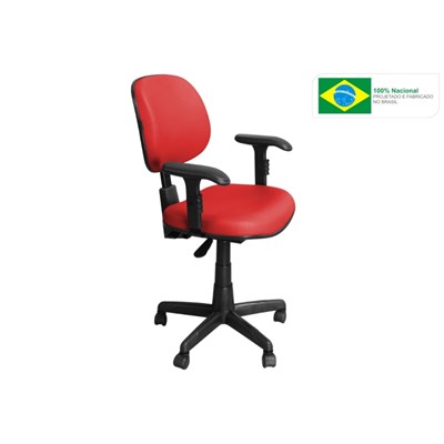 Cadeira de Escritório CE-Ergonômica Executiva Giratória Vermelha - Pethiflex