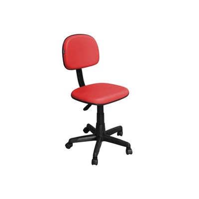 Cadeira de Escritório CS-02 Secretária Giratória Vermelha - Pethiflex