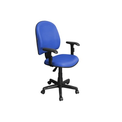 Cadeira de Escritório Excellence PE01 Executiva Giratória Braços Reguláveis Azul - Pethiflex