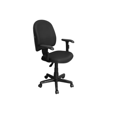Cadeira de Escritório Excellence PE01 Executiva Giratória Braços Reguláveis Preta - Pethiflex