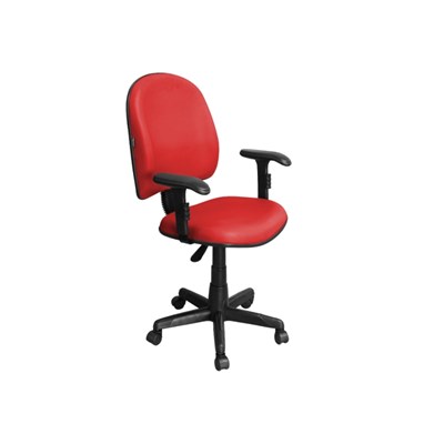 Cadeira de Escritório Excellence PE01 Executiva Giratória Braços Reguláveis Vermelha - Pethiflex