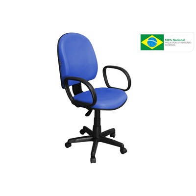 Cadeira de Escritório Excellence PE02 Executiva Giratória Azul - Pethiflex
