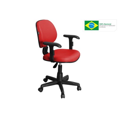 Cadeira de Escritório LE01 Executiva Giratória Vermelha - Pethiflex