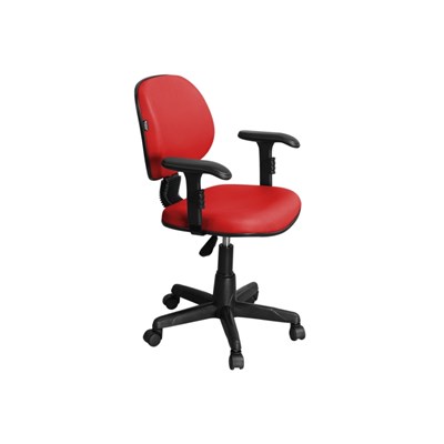 Cadeira de Escritório LE01 Executiva Giratória Vermelha - Pethiflex