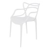 Cadeira Decorativa para Sala de Jantar Amsterdam F01 Branca - Mpozenato