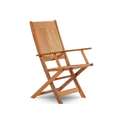 Cadeira Dobrável com Braços Acqualung Jatobá - Mão & Formão