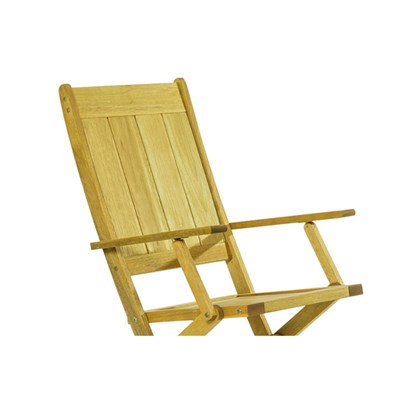 Cadeira Dobrável com Braços Acqualung Stain Amarelo - Mão & Formão