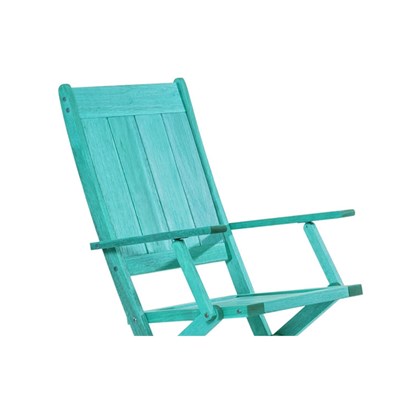 Cadeira Dobrável com Braços Acqualung Stain Azul - Mão & Formão