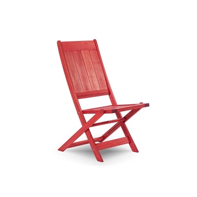 Cadeira Dobrável sem Braços Acqualung Stain Vermelho - Mão & Formão