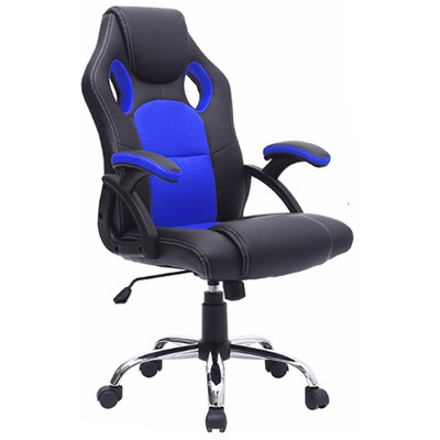 Cadeira Gamer Giratória Extreme F01 Preta/Azul  - Mpozenato