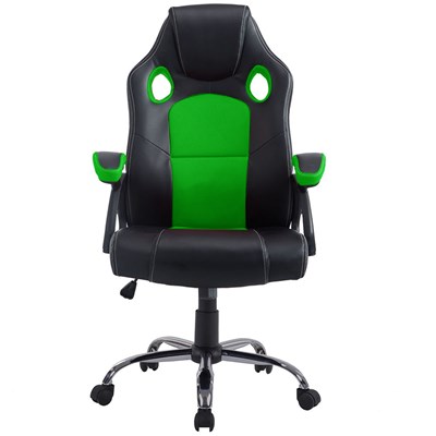 Cadeira Gamer Giratória Extreme F01 Preta/Verde - Mpozenato