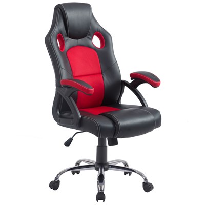 Cadeira Gamer Giratória Extreme F01 Preta/Vermelha - Mpozenato