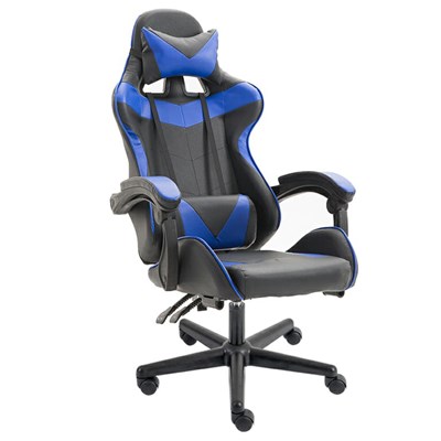Cadeira Gamer Giratória Supreme F01 Preto/Azul - Mpozenato