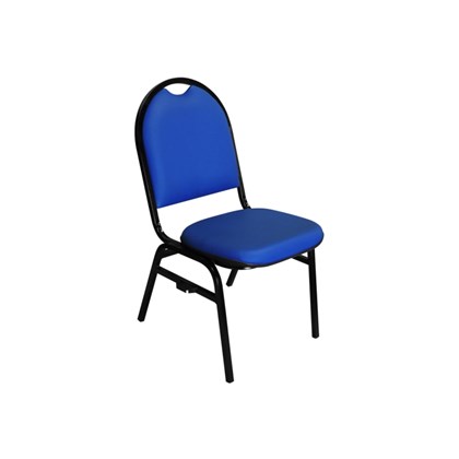 Cadeira Hoteleira Auditório Hotel Empilhável Fixa Azul - Pethiflex