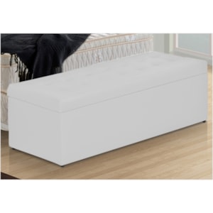 Calçadeira Baú 160cm Toskana Corino Branco - Havai Calçadeira Baú 160cm Toskana Corino Branco - Havai