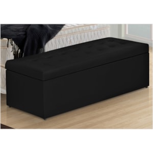 Calçadeira Baú 160cm Toskana Corino Preto - Havai Calçadeira Baú 160cm Toskana Corino Preto - Havai
