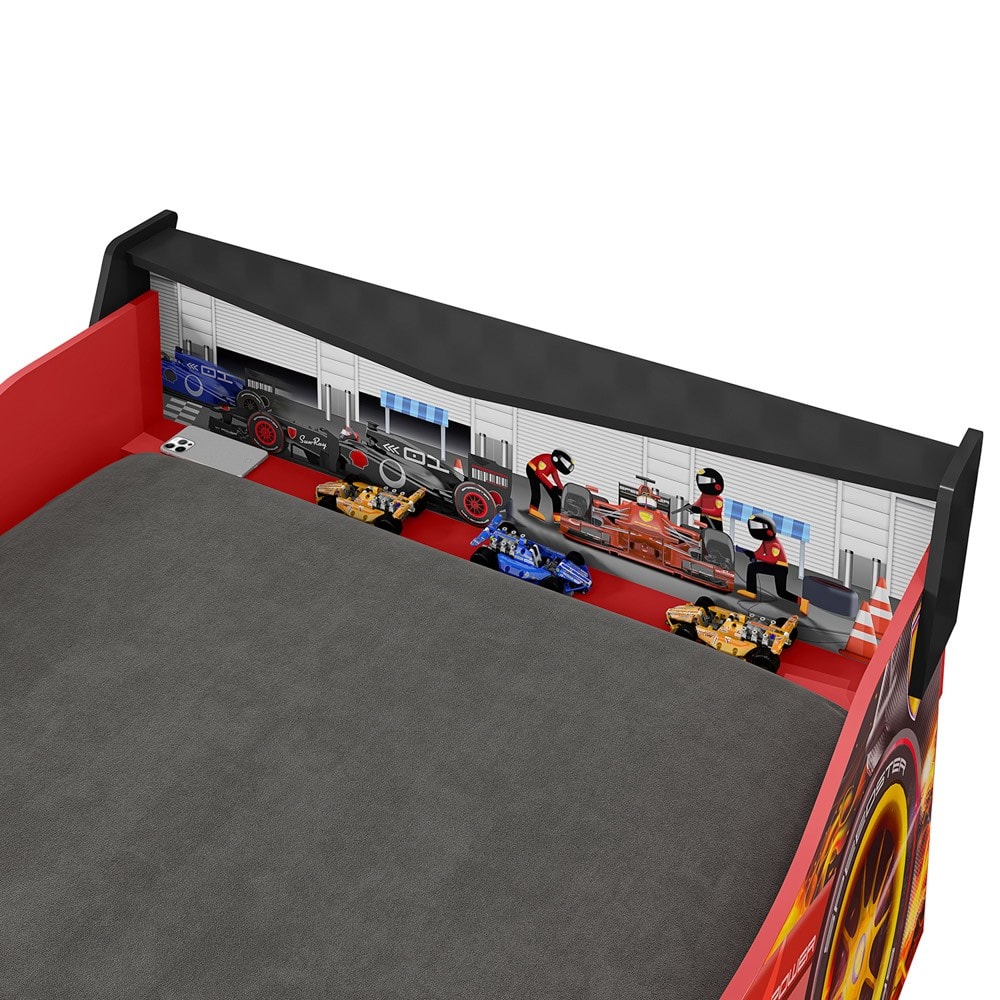 Cama Infantil Carro de Corrida vidaXL, MDF