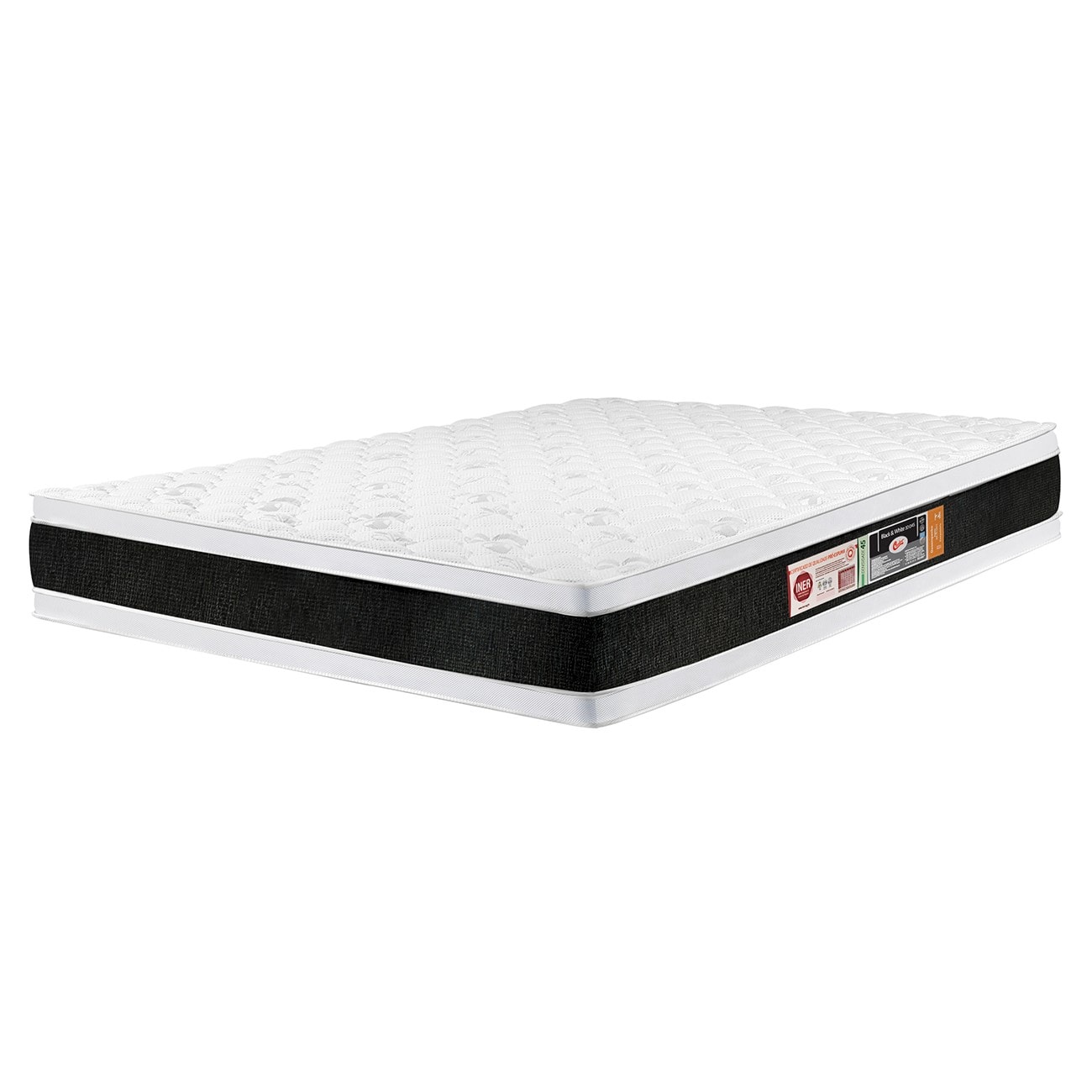 Colchão King Double Face Black & White Air D45 193x203x27cm - Castor