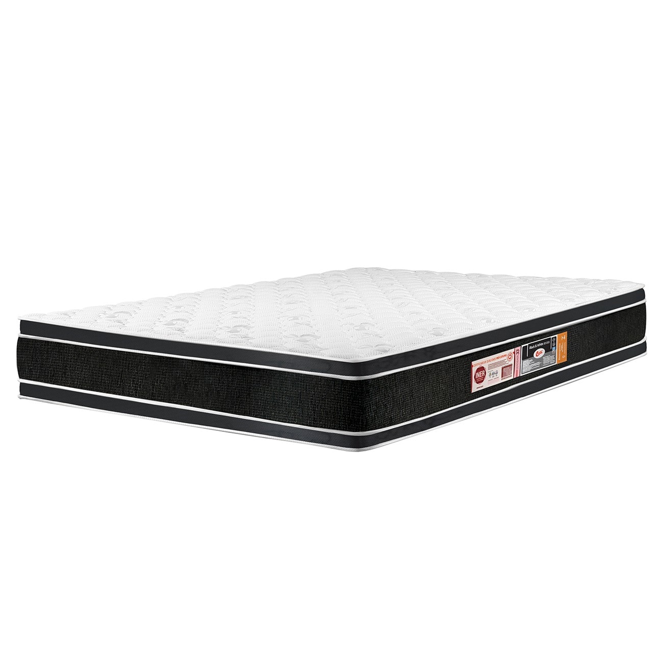 Colchão Queen Double Face Black & White Air D45 158x198x27cm - Castor