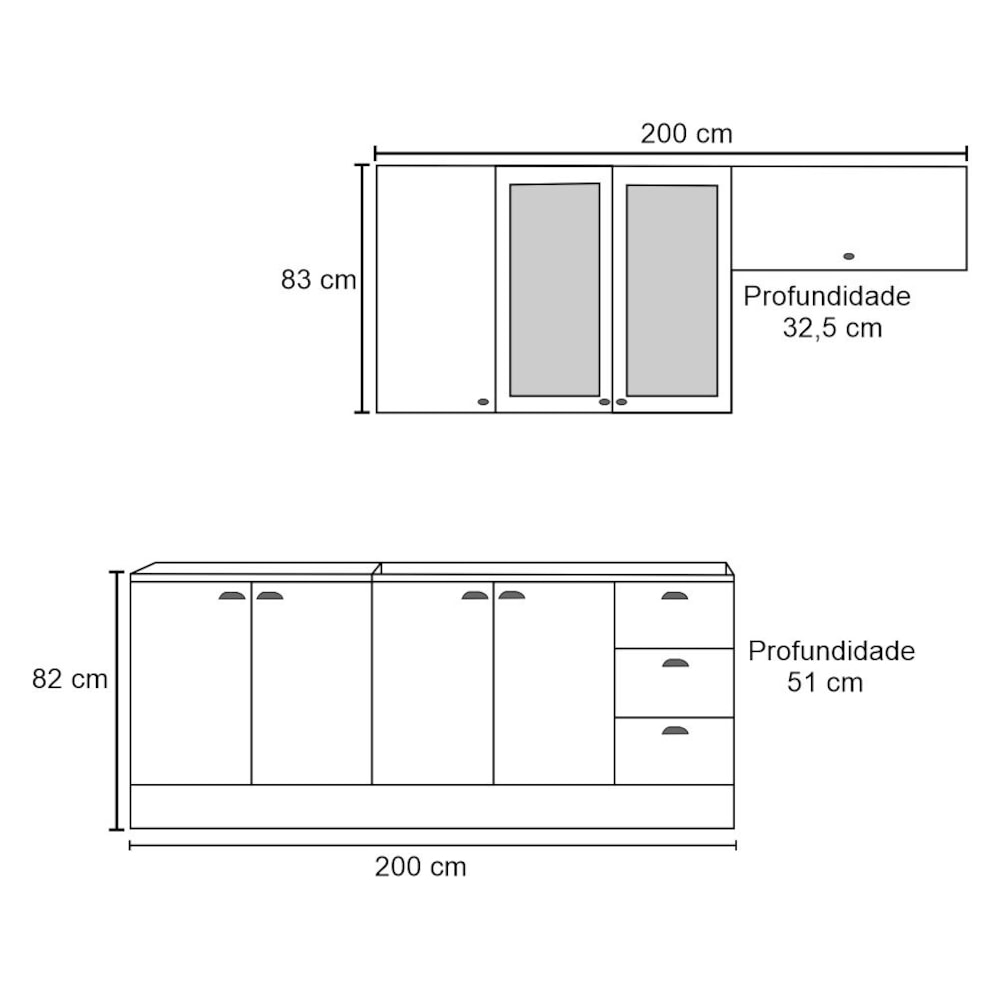 Jogo De Cozinha Henn 5 Peças Americana Cor Branco HP