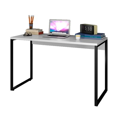 Escrivaninha Mesa de Escritório Studio Industrial 120 M18 Branco – Mpozenato