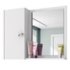 Espelheira Para Banheiro Com Armário 1 Porta Gênova Branco - Bechara