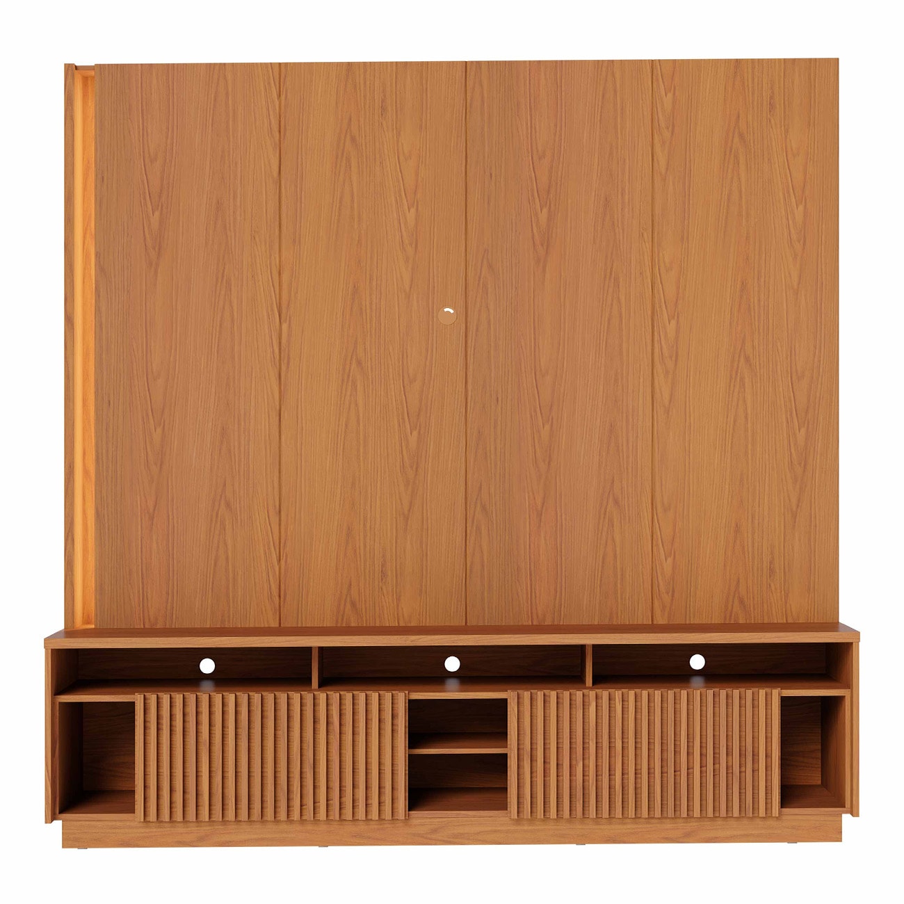 Estante Painel TV 75 Pol Com LED 200cm Mafra Freijó C05 - Mpozenato