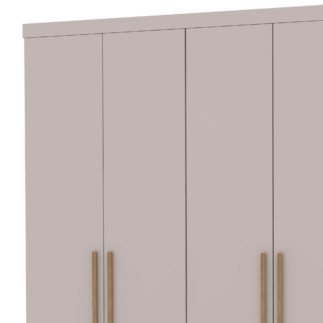 Guarda Roupa Casal 276cm 3 Gavetas Dubai Majestic Fendi - Vila Rica