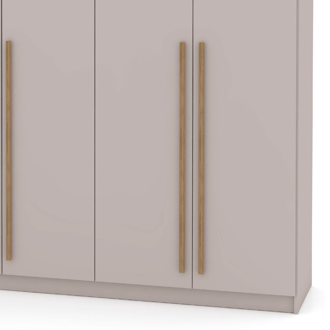 Guarda Roupa Casal 276cm 3 Gavetas Dubai Majestic Fendi - Vila Rica