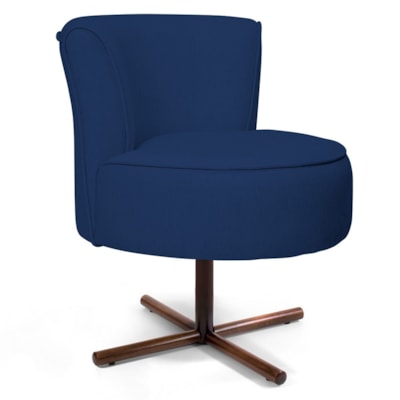 Kit 02 Poltronas Decorativas Olivia Base Ka Giratória B 304 Veludo Azul Marinho Domi Mpozenato 02 Poltronas Decorativas Olivia Base Ka, Melissa Swivel Vanity Chair Pink