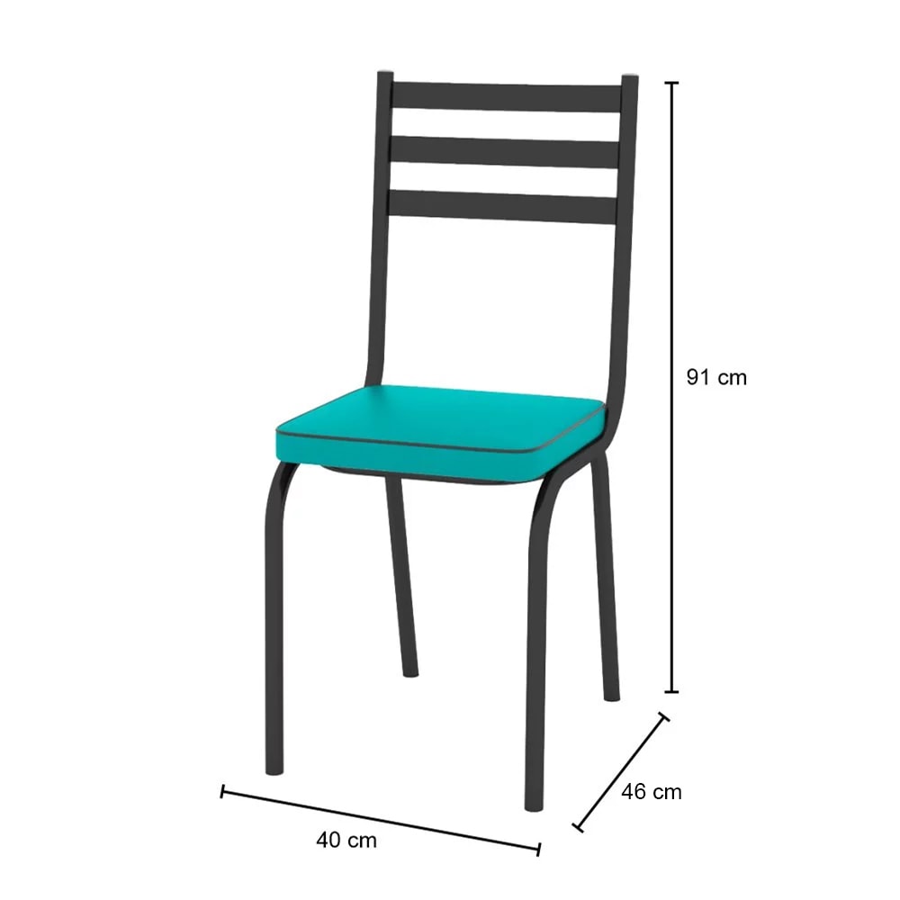 Conjunto Mesa Malva 91cm - 4 Cadeiras 119