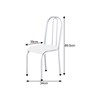 Kit 6 Cadeiras Baixas 0.104 Anatômica Branco/Listrado - Marcheli