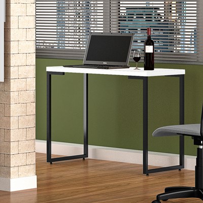 Mesa Para Computador Escrivaninha Porto 90cm Branco - Fit Mobel
