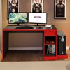 Mesa para Computador Notebook Desk Game DRX 3000 Preto/Vermelho - Móveis Leão
